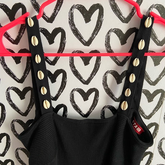 Staud shell strap tie back dress - Picture 3 of 5